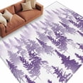 thumbnail image 2 of Purple Forest Large Area Rug 8x10 FT, Non Slip Living Room Throw Carpet, Contemporary Silhouette Abstract Art Washable Soft Indoor Outdoor Carpet Non-Shedding Rug for Bedroom Dining Room, 2 of 9
