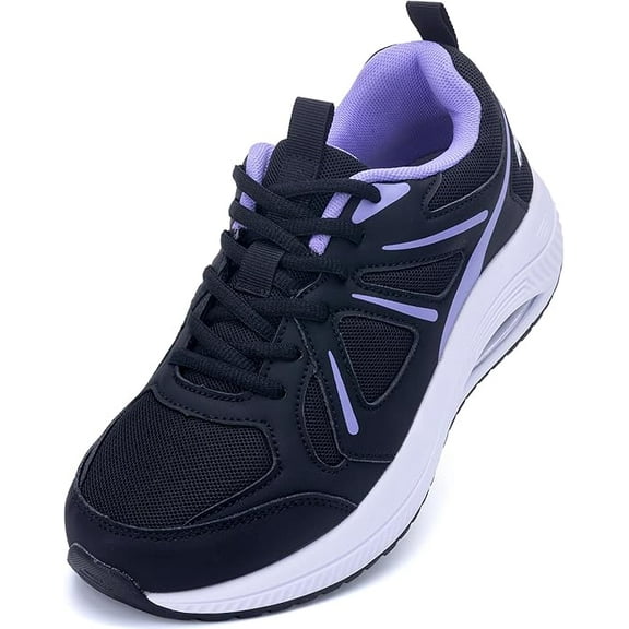 MAFEKE Wide Walking Shoes for Women Arch Support Plantar Fasciitis Tennis Sneakers Wide Toe Box Orthotic Shoes