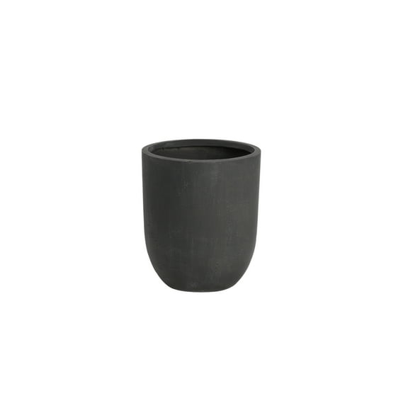 D&W Silks Medium Grey Clay Planter