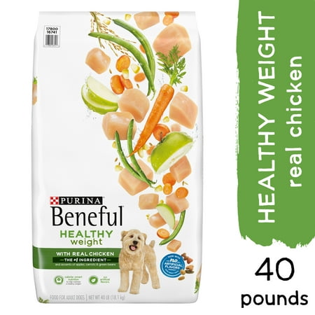 Purina Beneful Healthy Weight Dry Dog Food, Healthy Weight With Real Chicken - 40 lb. (Best Dog Food For Irish Wolfhounds)