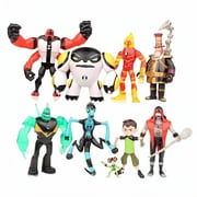Cuisine ace Ben 10 Action Figures – 9-Piece Ben10 Figurine Set Includes Four Arms, Grey Matter, Kineceleran, Diamondhead, Tennyson Safe and Durable