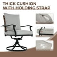 thumbnail image 6 of Grand Patio Outdoor Dining Chair Set of 2, 360-degree Rotation, Gray, 6 of 9