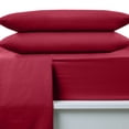 thumbnail image 2 of Soft Lightweight Brushed Cotton Blend Pillowcases – 2-Pack Standard – Red, 2 of 11