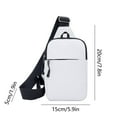 thumbnail image 3 of Latrodar Fashionable Embroidery Diamond Shoulder Crossbody Bag Large Capacity Watertight Backpack With Data Hole Affordable&High-Quality White 10x6 Inch Home Decor, 3 of 5
