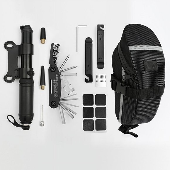 Compact & Durable Bicycle Repair Tool Kit - All-in-One Portable Set for On-the-Go Bike Maintenance, Tire Patching & Wrench Repairs - Essential Cycling Equipment for Outdoor Rides and Cross-Border