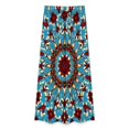 thumbnail image 4 of Floral Pattern Vibrant Colors Symmetry Women's Casual Wide Leg Pants Comfort Pockets Elastic Waist Loose Fit Pants, 4 of 7