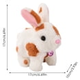 thumbnail image 3 of Realistic Bunny Toy Interactive Jumping Twitching Ears Lifelike Kids Stuffed Animal Soft Cuddly Pet Companion, 3 of 3