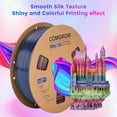 thumbnail image 6 of Comgrow Rainbow Colors Silk PLA 3D Printer Filament, Rainbow PLA Filament 1.75mm, Dimensional Accuracy +/- 0.02 mm with Shiny Silk Rainbow Red Series(1KG), 6 of 7
