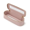 thumbnail image 1 of Estuche de viaje para brochas de maquillaje Popvibe, transparente, para cosméticos, rosa, 1 of 7