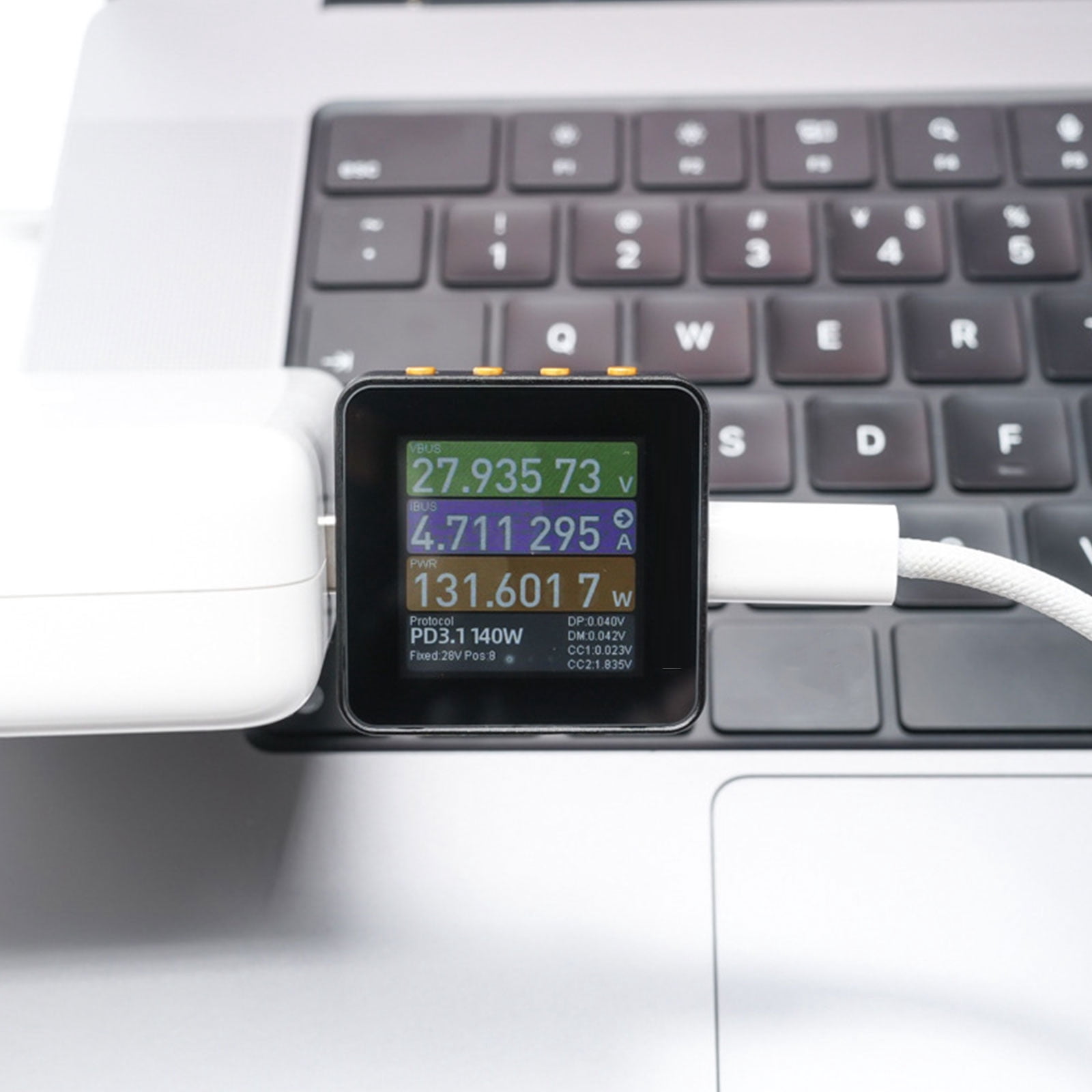 KM003C USB C PD3.1 Voltmeter Ammeter Voltmeter Multimeter Charging Power Supply 50V 6A Voltages Tester Multimeter