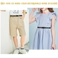 thumbnail image 7 of 4 Pack Colorful Girl's Skinny Belt Shiny Glitter Kids Belts for Jeans Dress, 7 of 7