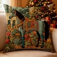 thumbnail image 2 of DefiDgd 18x18inch Embroidered Throw Pillow Cover,Animal Theme Pillowcase,Different Animal Embroidered Pillow Cover for Sofa Couch Bedroom Living Room Home Decor(DD), 2 of 6