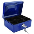 thumbnail image 3 of Lock Case, Cash Box, Money Storage Box Lockable For Home Office Blue, 3 of 8