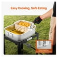 thumbnail image 5 of 18 Qt Fish Fryer Kit, Propane Double Basket Fryer, Outdoor Deep Fryer Seafood Pot with Thermometer, 58,000 BTU Burner for Backyard Cooking, 5 of 7