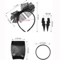 thumbnail image 2 of 80s Accessories Women Lace Headband Earrings Fishnet Gloves Necklace Bracelet, 2 of 5