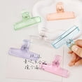 thumbnail image 5 of 4Pcs Clear Acrylic Paper Clip Acrylic Paper Clamp for Food Bag Photo File Receipt Drawing Board Kitchen Office Use, 5 of 8