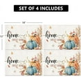 thumbnail image 6 of Fall Decor, Pumpkin Watercolor Thanksgiving Placemats for Table Fall Decorations Seasonal Fall Thanksgiving Holiday Decor for Indoor Outdoor Dining Table Decorations (Placemats 4pcs), 6 of 6