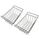 thumbnail image 3 of uds. Cesta de almacenamiento de alambre para congelador, estante colgante recubierto de PE, contenedor organizador negro para estantes de refrigerador, L 47,5 cm XW 24,5 cm XH 20cm, 3 of 5