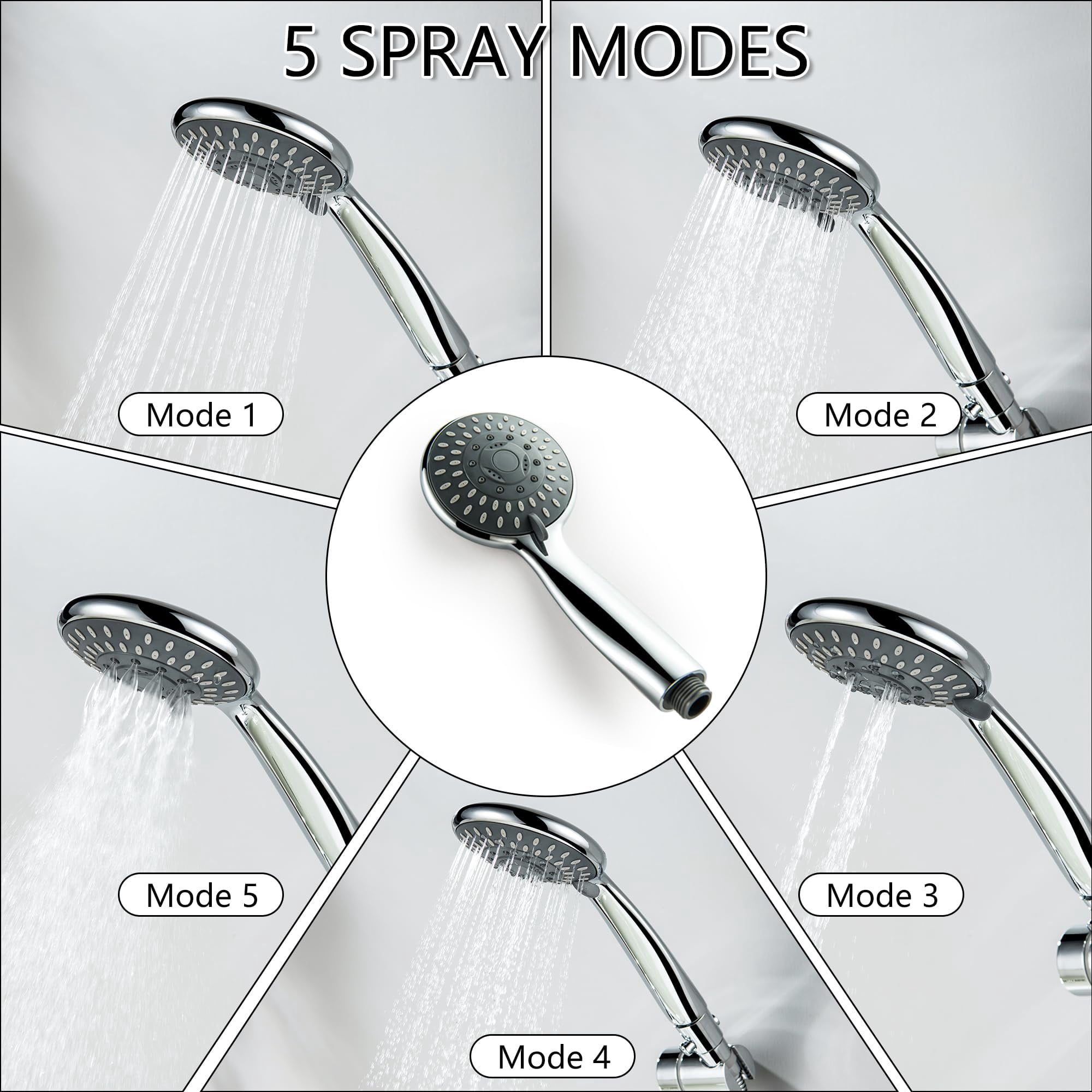 Chrome Tub Spout With Diverter, All Metal Bathtub Faucet Set