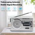 thumbnail image 3 of INDIN BC-R2033 Mini AM FM Radio Receptor de radio de 2 bandas, 3 of 8