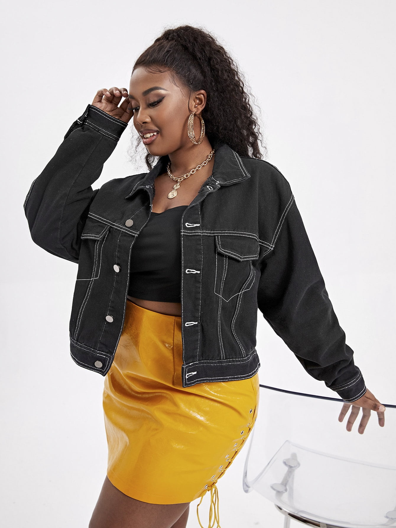 stitching Denim Jacket 2022 