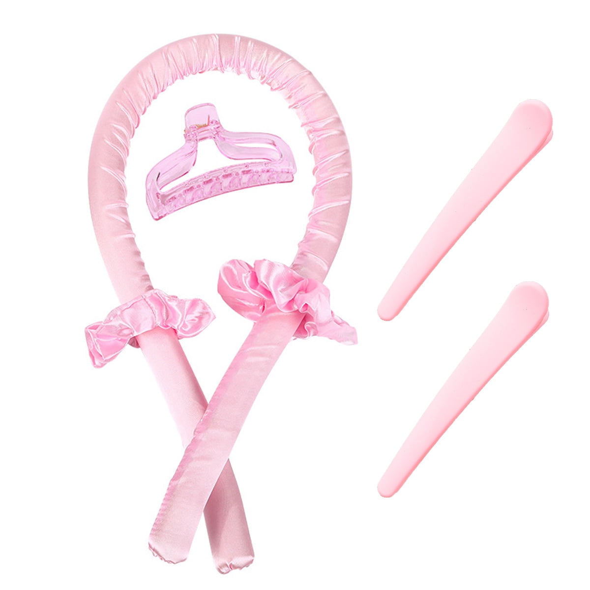 Heatless Curls Hair Curlers to Sleep In For Long Hair Soft Silk Curls Ribbon Band Hair Clip Hair Tie Curler 6PCS