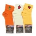 thumbnail image 5 of Cotton Mini Crew Socks for Women Thin and Breathable 3 Pairs - Style 2, 5 of 5