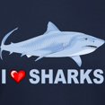 thumbnail image 3 of CafePress - I Love Sharks Women's Dark T Shirt - Women's Traditional Fit Dark T-Shirt, 3 of 4