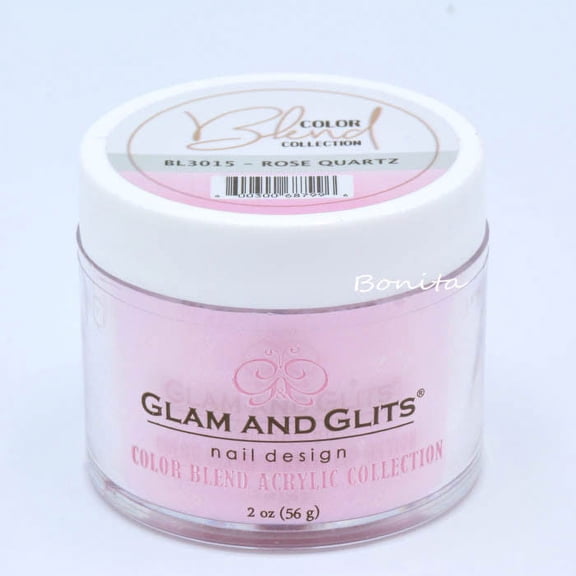 Glam And Glits Acrylic Powder Color Blend Collection BL3015 Rose Quartz 2 oz