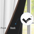 thumbnail image 4 of Minimalist White And Brown Stripe Blackout Curtains,Room Darking Thermal Insulated Window Drapes For Bedroom,2 Panels,Grommet Top,52x63 Inch, 4 of 8