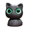 thumbnail image 4 of Estatua de gato en miniatura para mascota de té, adorno de gato de ojos grandes, obra de arte moderna de Kungfu Ojos verdes, 4 of 9