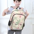 thumbnail image 6 of FORMRS Unisex School Backpack 17" Student Travel Bag with Laptop Compartment, Light Pink Geometric, 6 of 7