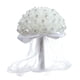 thumbnail image 4 of Ramo de boda para novia, flor blanca artificial para boda, ramo de rosas artificiales para damas de honor, 4 of 9