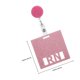 thumbnail image 5 of unbranded 2Ud Tarjeta Identificativa Rosa Acrílica Para Con Balancín Retráctil Y Texto Legible, 5 of 6