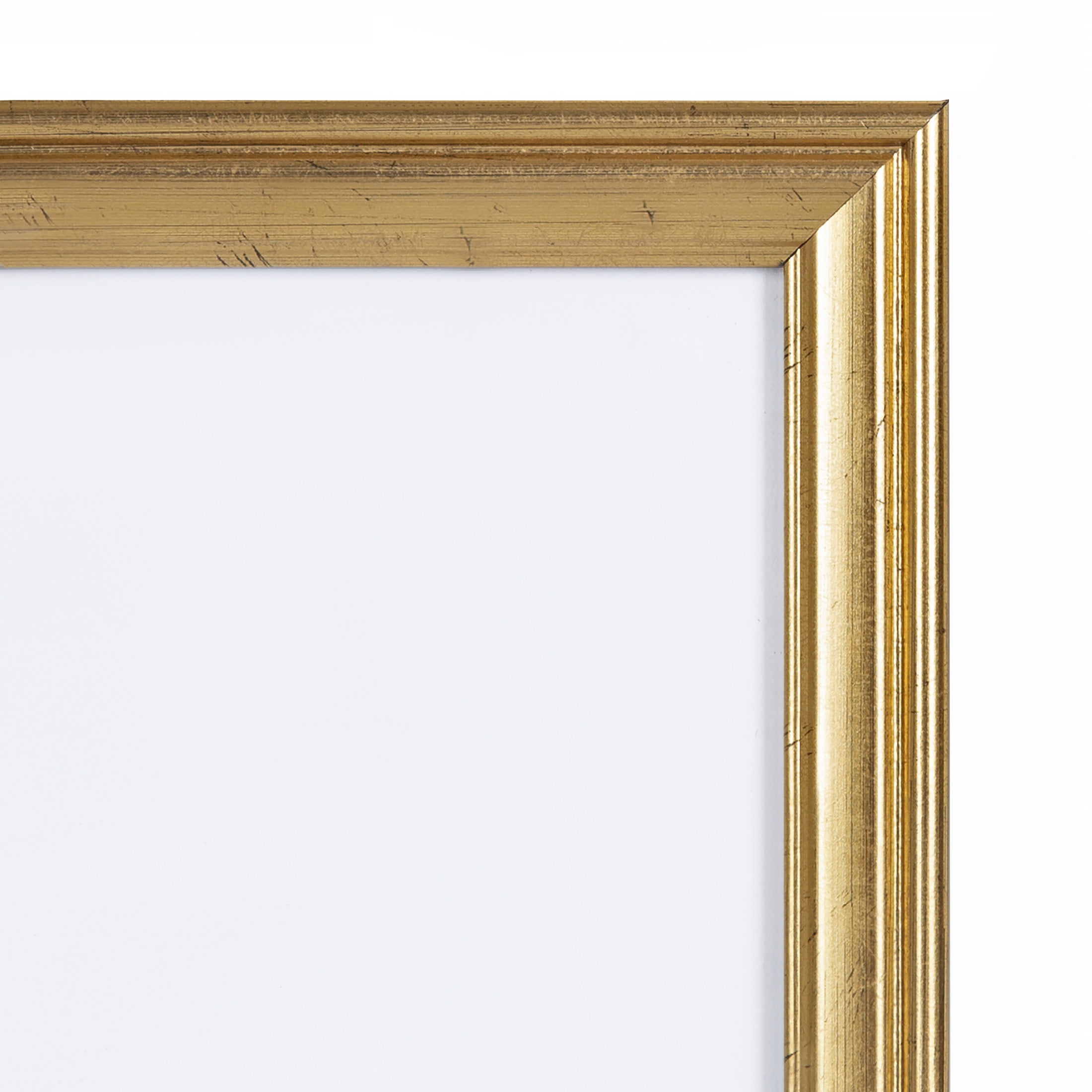 Kate And Laurel Adlynn Traditional Picture Frame Set, Set Of 10, Varying Sizes, Gold, Vintage Wall Frame Set Collection with Hanging Template for Gallery Wall Picture Frame Display