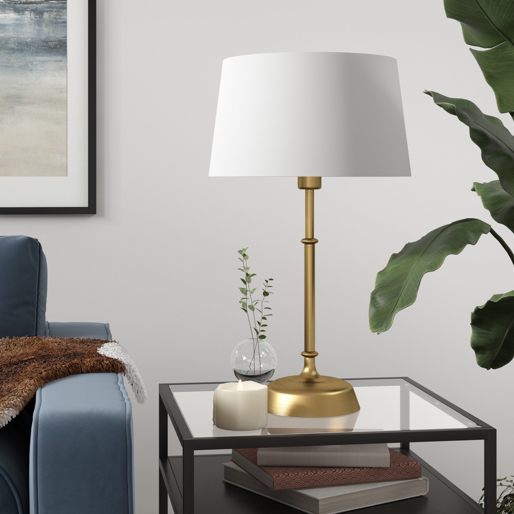 Evelyn&Zoe Industrial Metal Table Lamp