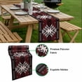 thumbnail image 5 of Red Black Table Runner - 70 Inch Long, Kitchen Dining Table Runner Dresser Scarves, Southwest Geometric Aztec Farmhouse Tribal Farmhouse Decor for Coffee Tables Wedding Party Banquet, 5 of 8
