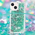 thumbnail image 2 of Funda FOXDOCK para iPhone 13 Mini con Cuerda Ajustable, Brillo Líquido, Protección Antigolpes y Lente – Ideal para Regalo, 2 of 6