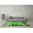 thumbnail image 3 of Ahgly Company Indoor Square Persian Green Bohemian Area Rugs, 3' Square, 3 of 4