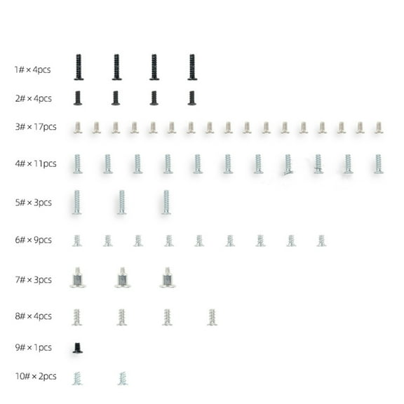 Screw For NS Lite Console Full Set Screws Mount Replacement Repair Kit Game Accessories,Pack of 58