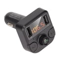 thumbnail image 2 of Cargador de coche multifunción LED con Bluetooth 5.0, transmisor FM, llamadas manos libres, reproductor MP3, doble USB, carga rápida, 2 of 14