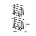 thumbnail image 3 of Amzcrzy Storage Rack Napkin for Table, Modern Metal Napkin Holders for Kitchen Dining Tables & Countertops, Paper Cocktail Napkins Dispenser for Indoor & Outdoor Use Dorm Room Essentials, 3 of 6
