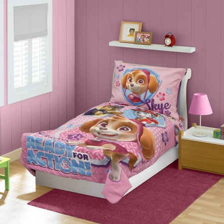 Nickelodeon Paw Patrol SKYE 4-Piece Toddler Bedding Set ...