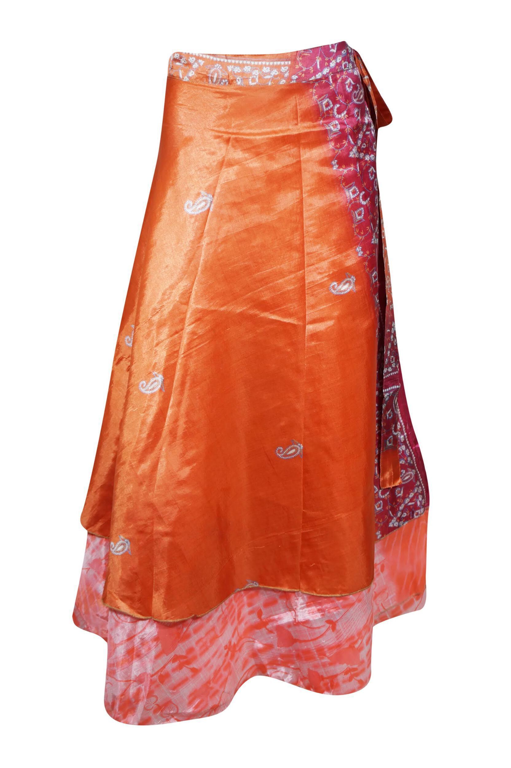 Handmade Recycled Silk Wrap Skirt ...