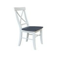 thumbnail image 3 of 42" Round Solid Wood Dual Drop Leaf Table with 4 Chairs in White/Heather Gray, 3 of 8