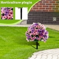 thumbnail image 4 of Uv Resistant Artificial Outdoor Flower Purple Pink Violets Garden Stake Flower Garden Decor Fade Resistant Outdoor Flower for Patio Lawn Yard Pathway 1 Pack, 4 of 9