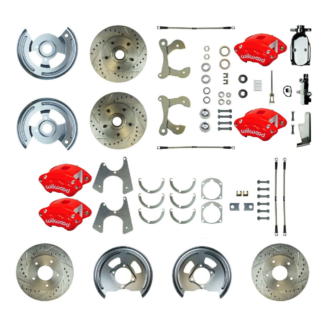 195564 Chevrolet Bel Air/Impala, 4Wheel Manual Disc Brake Conversion
