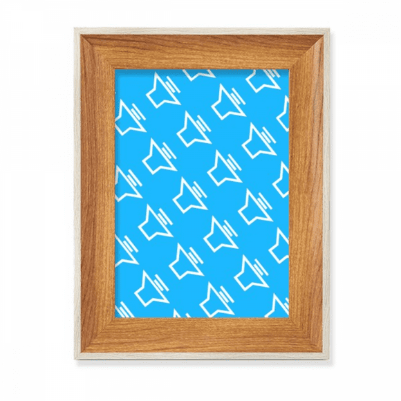 Sound Adjustment Seal Patterns Desktop Wooden Photo Frame Display Picture Art Painting Multiple Sets