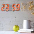 thumbnail image 4 of 3d Led Digital Clock Wall Deco Glowing Night Mode Adjastable Electronic Table Clock Wall Clock Decoration Living Room Led Clock, 4 of 5
