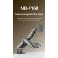 thumbnail image 2 of Soporte de Escritorio North Bayou para Monitores 17"–27" | Doble Brazo Ajustable, Inclinable y Giratorio, 2 of 7